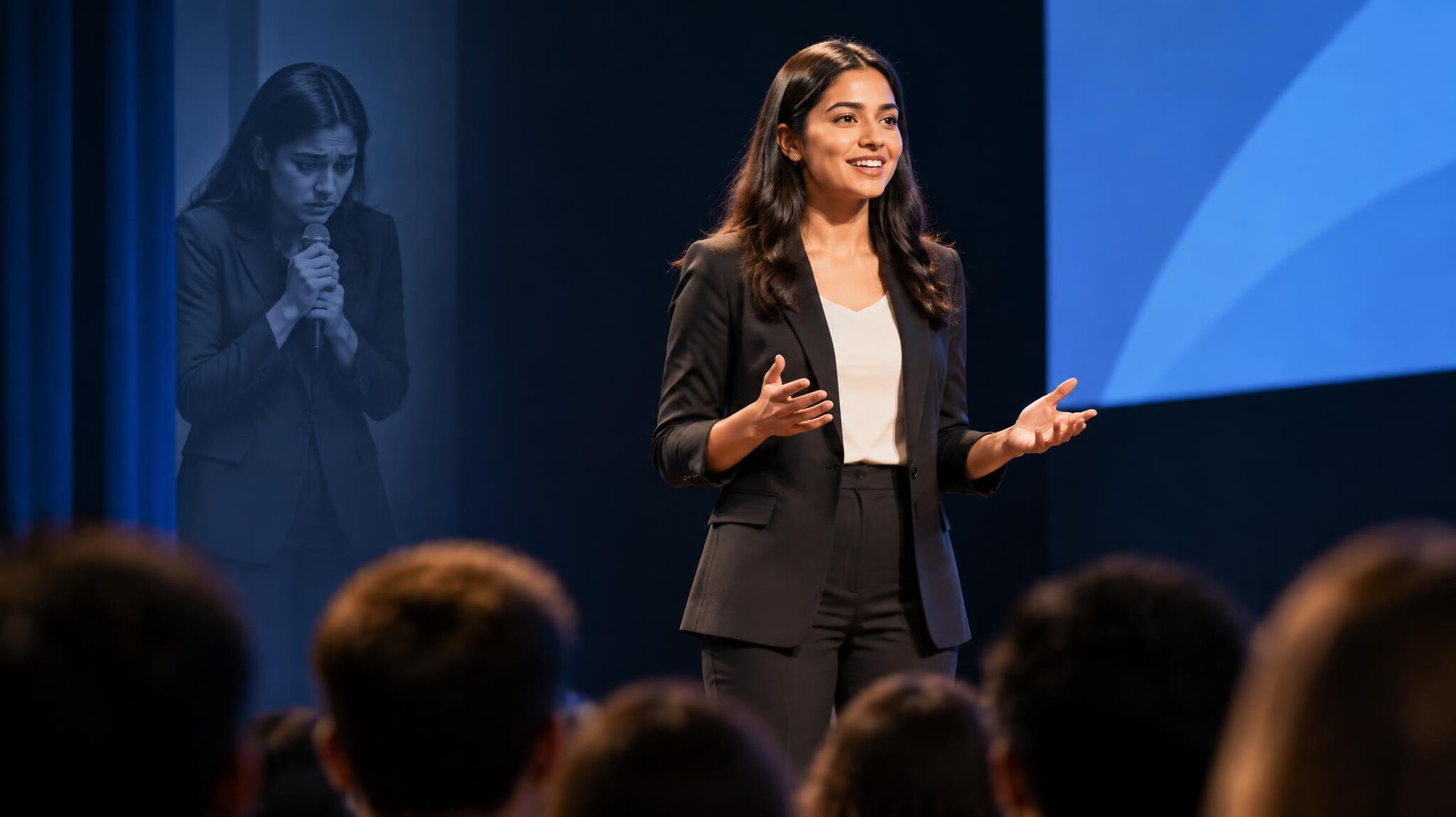 speaker overcoming stage fright