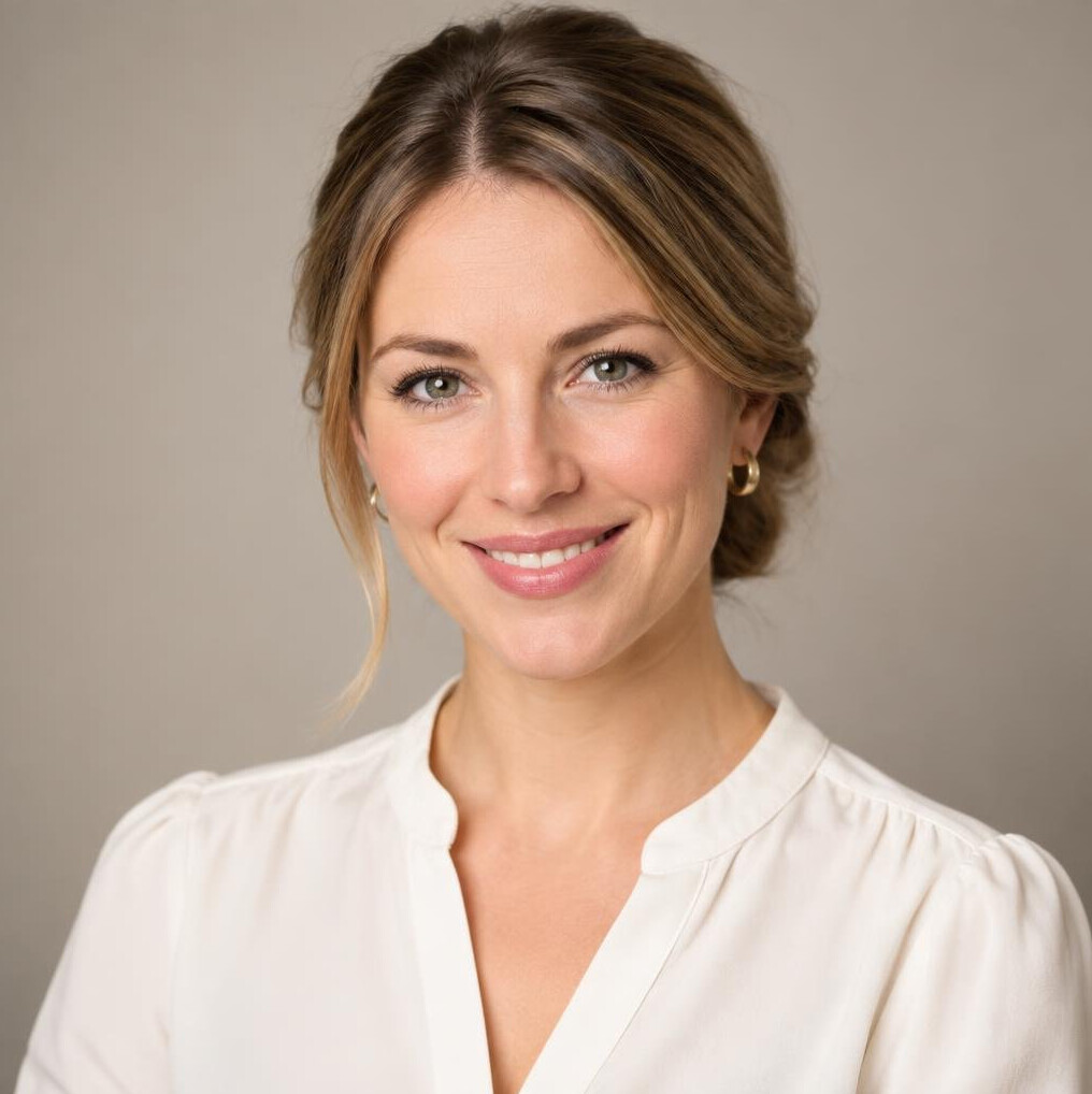 Portrait of a young female speech trainer